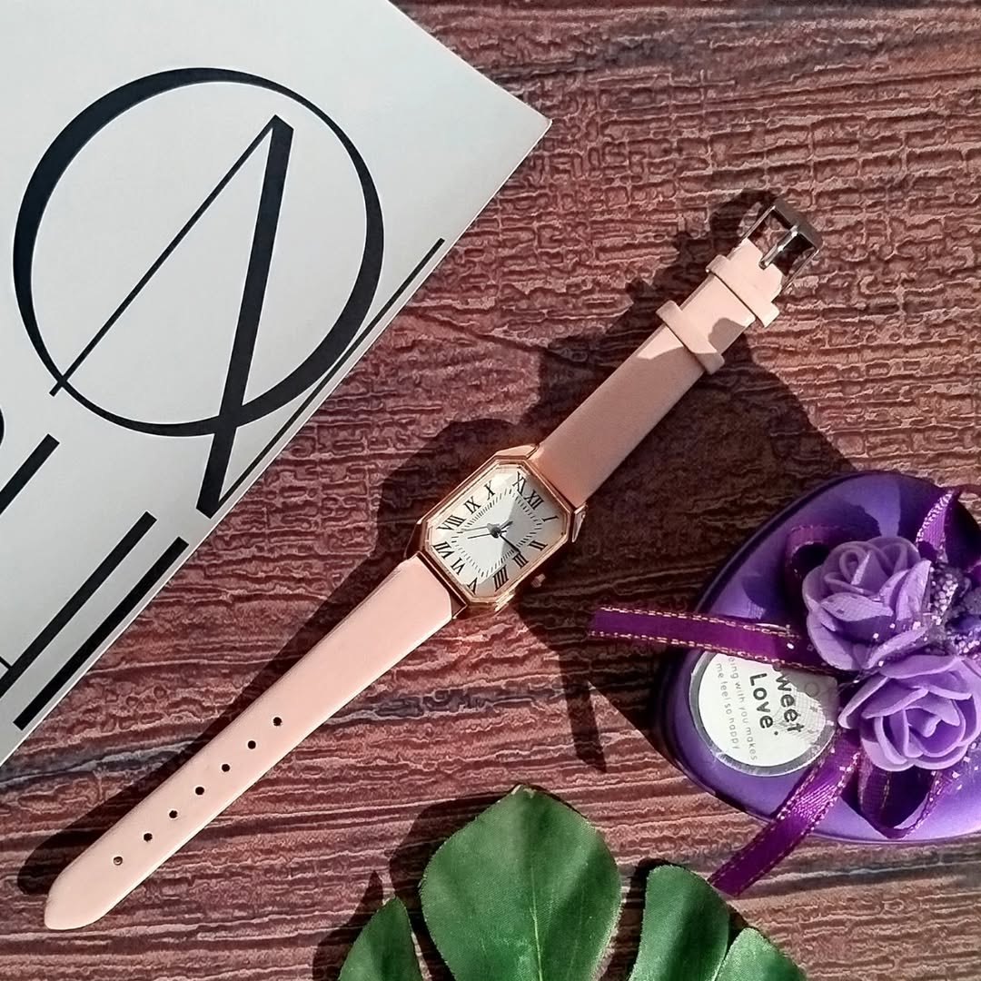 ساعت مچی صورتی ملیح